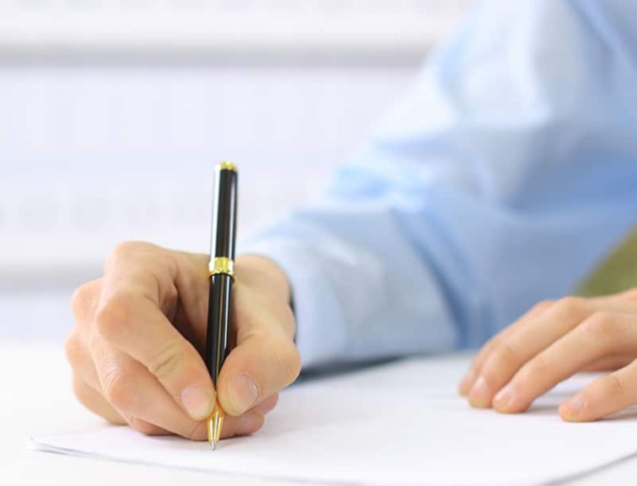 Candidate signing onboarding documents